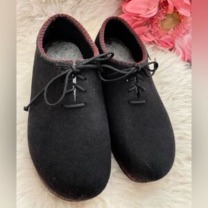 Stegmann Wild ’N Wooly Wool Lace Up Shoes Black 9